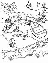Dora Exploradora Botas Explorer Aventureira Esploratrice Mewarnai Gato Tierno Shuek Selva Bojanke Pequeocio Patinando Kartun Tokoh Jugando Infantil Cruza Decu sketch template