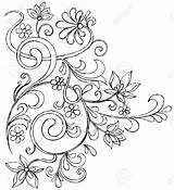 Vine Vines Sketchy Ornate Paintingvalley Doodles Crafter Traceable Flowering Coloring 123rf Quilling sketch template