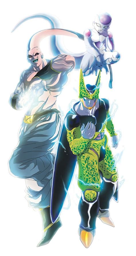 Villains Frieza Cell And Majin Buu Perfect Cell S My