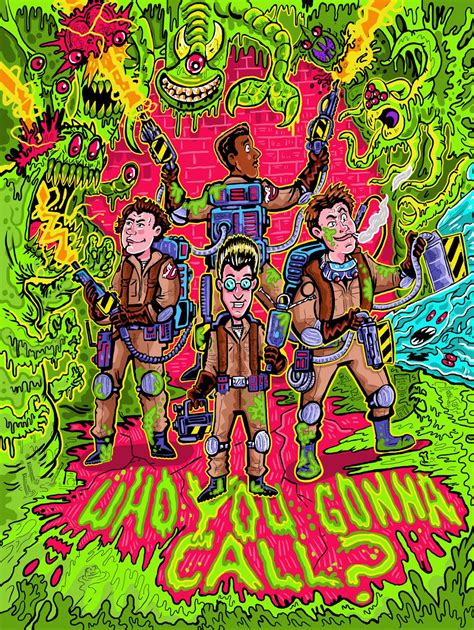 pretty weird art ghostbusters posters  ethan mongin