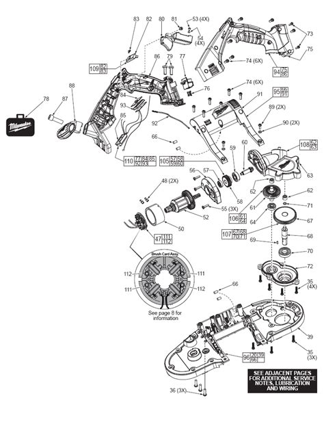 buy milwaukee    cordless band bare replacement tool parts milwaukee   diagram