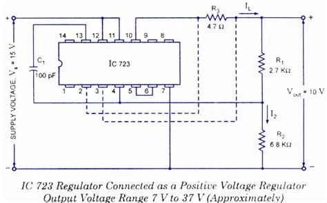 ic  voltage regulators working circuit diagram applications