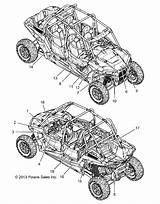 Parts Rzr Drawings Xp 1000 Polaris Seater sketch template