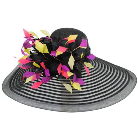 kentucky derby sazerac mesh swinger hat black multi dress hats
