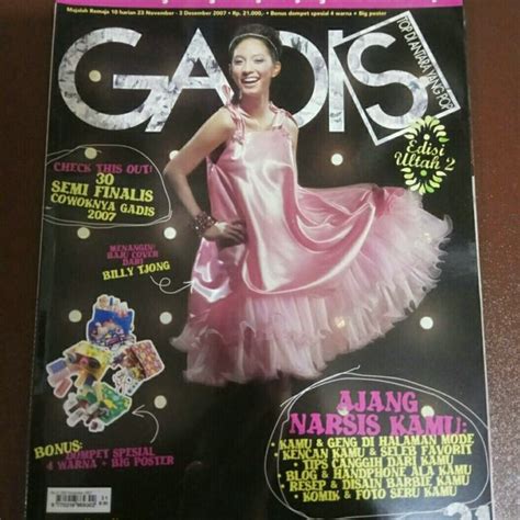 Jual Majalah Gadis Cover Nadia Saphira Edisi Desember 2007 Di Lapak