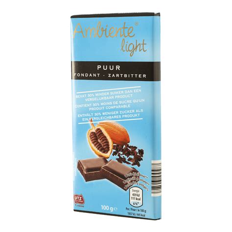 ambiente chocolade zonder toegevoegde suiker kopen aan lage prijs bij aldi