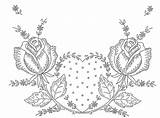 Vintage Embroidery Rose Patterns Hand Posted Post Yesteryear Embroideries Motifs Visit Embroider Turned Favorites Has sketch template