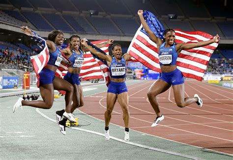 united states wins  finals  finish   world relays