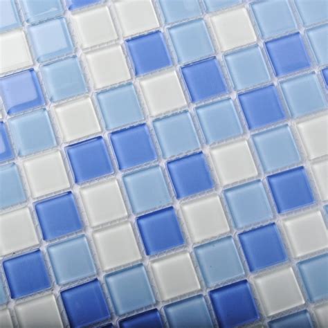 Tst Crystal Glass Tiles Blue Glass Mosaic Tile Sea Glass