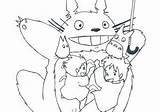 Totoro Coloriage Bus Chat Voisin Mon Coloring Adult Pages Colouring Catbus Sleeping sketch template