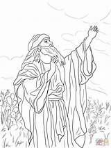 Isaiah Prophet Jesaja Prorok Profeta Colorear Isaia Kolorowanka Ausmalbild Zum Sylwetki Christentum sketch template