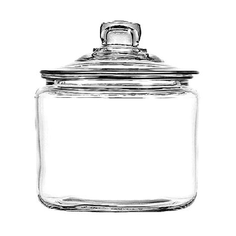 96 Heritage Hill Jars With Lid 4 Count Round Glass Candy Jar