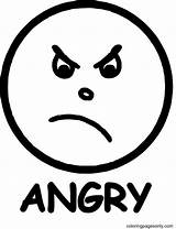Anger Coloring sketch template