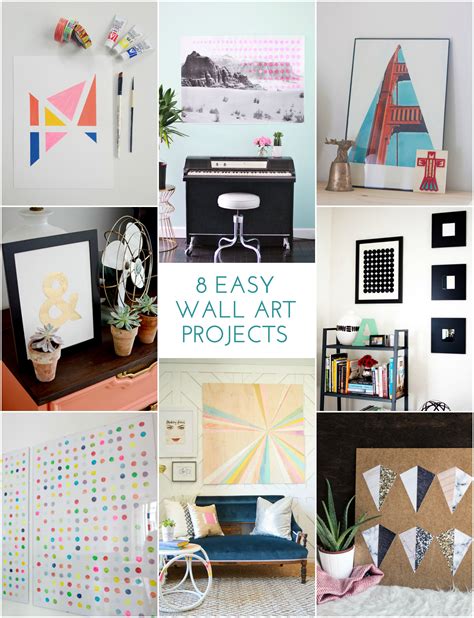 easy wall art projects  crafted life