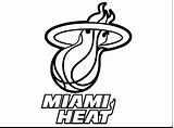 Coloring Pages Basketball Logo Heat Miami Printable Football Nfl Steelers Lebron James Team Shoes Marlins Drawing Color Template Nba Top sketch template