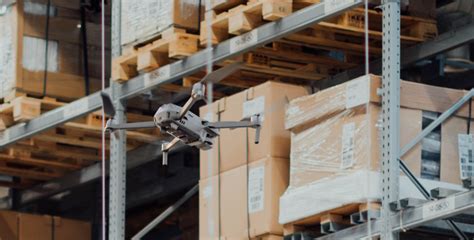 drones indoors flytware autonomous drone solution  warehouse inventory counts dronelife