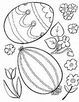 Easter Coloring Pages Kids Egg Eggs Printable Sheets sketch template