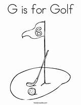 Golf Coloring Pages Drawing Golfer Clubs Course Club Sports Kids Template Print Twistynoodle Choose Board Getdrawings Book Change sketch template