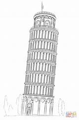 Pisa Tower Coloring Leaning Pages Drawing Von Turm Pizie Kolorowanka Wieża Draw Printable Italy Krzywa Zeichnen Dubai Tour Colouring Schiefer sketch template