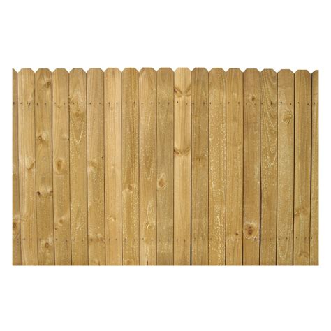 ft   ft pine stockade wood fence panel  lowescom