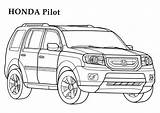 Honda Coloring Pages Kids Pilot Cars Printable Ridgeline Car Boys Colouring Truck Monster Sheets Adult sketch template
