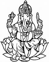 Ganesha Ganesh Pooja Ceremonies Prayer Hong Chaturthi Ishwarpooja Shri sketch template