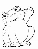 Coloring Pages Frog Kids Animal Printable Labels sketch template