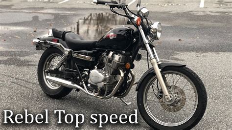 how fast can the honda 250 rebel really go youtube