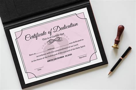 baby dedication certificate  flyers design bundles