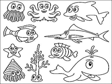 ocean coloring pages  preschoolers yhkl