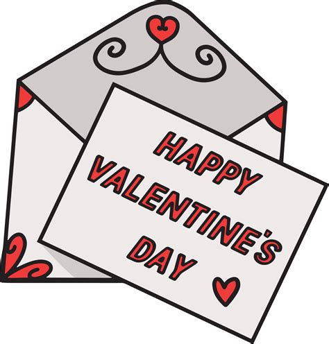 valentines day greeting card cartoon clipart  vector art