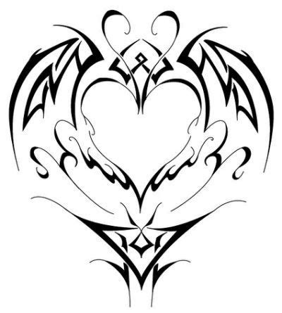 tribal heart tattoo stencil  tribal tattoo pictures heart tattoo