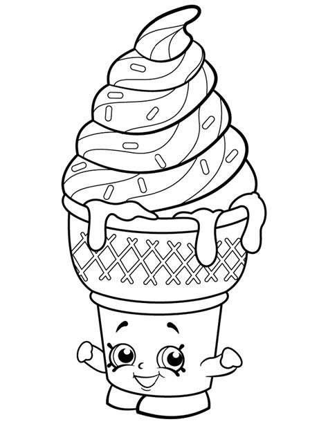 sweet ice cream dream shopkin kleurplaten ice cream kleurplaten