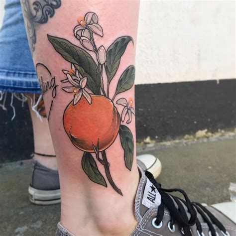 Update More Than 60 Orange Branch Tattoo Best In Cdgdbentre