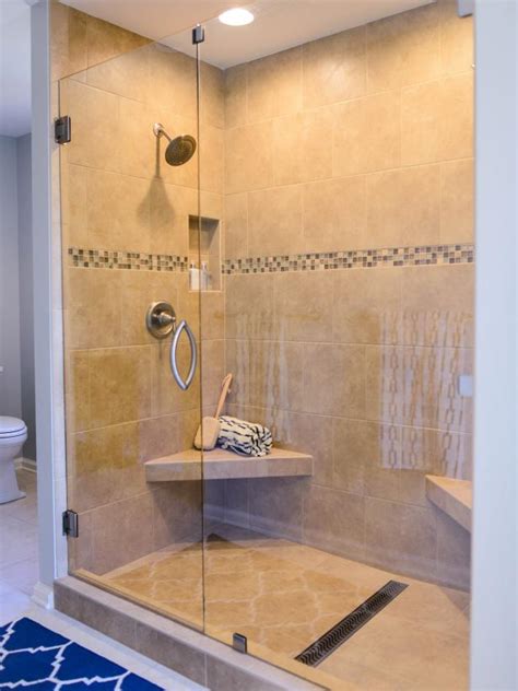 Large Tiled Shower With Seats Hgtv