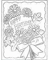 Birthday Coloring Pages Card Adults Greeting Wishes Printable Getcolorings Color Colo Print sketch template