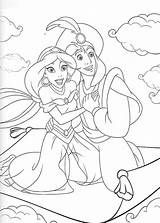 Jasmine Coloring Disney Pages Princess 塗り絵 ディズニー Aladdin ぬりえ プリンセス Characters ぬり絵 Color Wonder Drawing Walt アラジン Character Printable Save sketch template