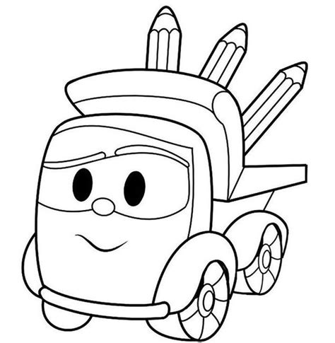 leo  truck coloring pages coloring pages