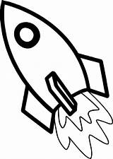 Rocket Coloring Pages Astronaut Planet Space Kids Simple Printable Preschool Book Wecoloringpage sketch template