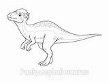 Coloring Dinosaur Pachycephalosaurus sketch template