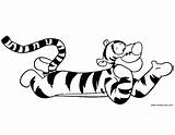 Tigger Coloring Pages Down Disneyclips Lying Results Funstuff sketch template