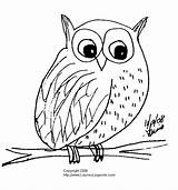 Owl Coloring Arctic Template sketch template