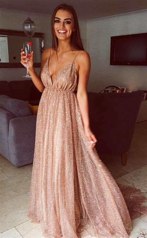 sparkle gold long party dress  backless  wendyhouse gorgeous prom dresses backless