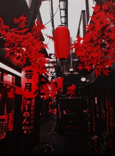 تَنسِـيقات ™ { مُغلَق } Red And Black Wallpaper Aesthetic Japan