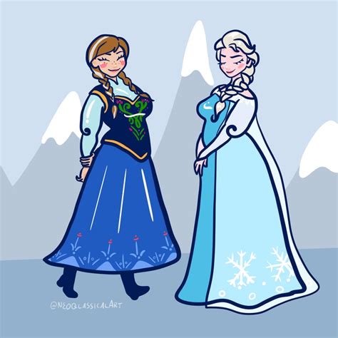 Curvy Anna And Elsa Best Disney Princess Fan Art Popsugar Love
