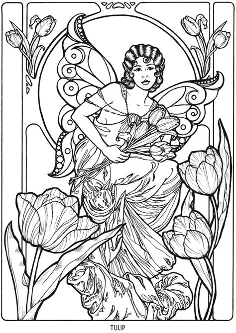 dover publications dover coloring pages fairy coloring book