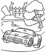 Coloring Pages Car Dodge Viper Drag Automobile Cars sketch template