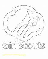 Scout Coloring Girl Pages Daisy Scouts Logo Printable Law Trefoil Cookies Cookie Color Printables Kids Brownie Brownies Symbol Boy Print sketch template
