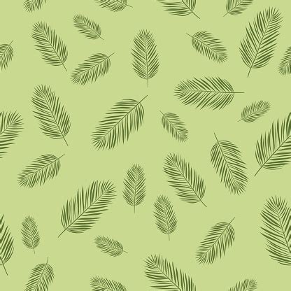 seamless palm tree leaf pattern stock illustration  image