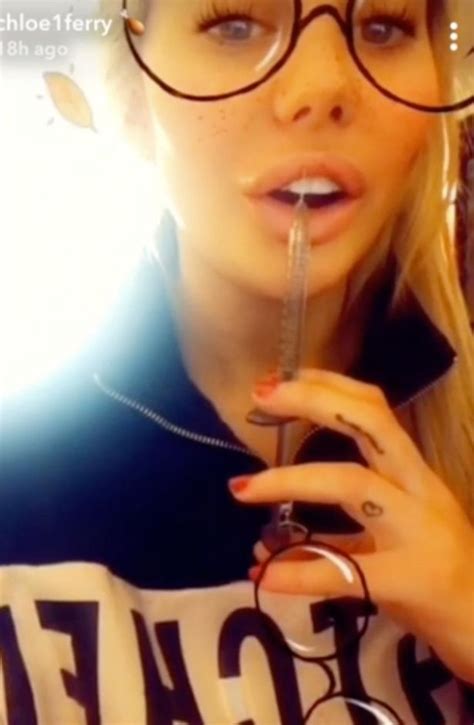 Geordie Shore S Chloe Ferry Injects Herself With Lip Filler To Plug